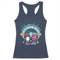 If You Are Happy And You Know It It Is Your Meds Racerback Tank Top Funny Pills Mental Health - Wonder Print Shop