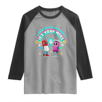 If You Are Happy And You Know It It Is Your Meds Raglan Shirt Funny Pills Mental Health - Wonder Print Shop