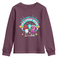 If You Are Happy And You Know It It Is Your Meds Youth Sweatshirt Funny Pills Mental Health - Wonder Print Shop