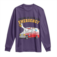 Registered Goose Nurse Long Sleeve Shirt Honk If It Is An Emergency - Wonder Print Shop