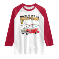 Registered Goose Nurse Raglan Shirt Honk If It Is An Emergency - Wonder Print Shop