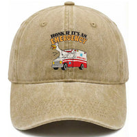 Registered Goose Nurse Washed Cotton Baseball Cap Honk If It Is An Emergency