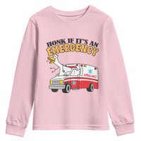 Registered Goose Nurse Youth Sweatshirt Honk If It Is An Emergency - Wonder Print Shop