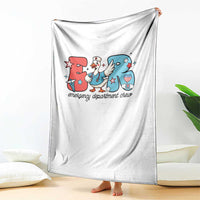 ER Nurse Silly Goose Throw Blanket Funny Emergency Department - Wonder Print Shop