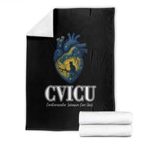 CVICU Nurse Cat Starry Night Throw Blanket Cardiovascular Intensive Care Unit - Wonder Print Shop