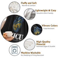 CVICU Nurse Cat Starry Night Throw Blanket Cardiovascular Intensive Care Unit - Wonder Print Shop