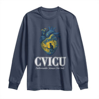 CVICU Nurse Cat Starry Night Long Sleeve Shirt Cardiovascular Intensive Care Unit - Wonder Print Shop