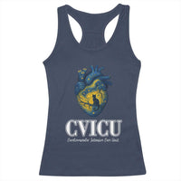 CVICU Nurse Cat Starry Night Racerback Tank Top Cardiovascular Intensive Care Unit - Wonder Print Shop