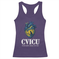CVICU Nurse Cat Starry Night Racerback Tank Top Cardiovascular Intensive Care Unit - Wonder Print Shop
