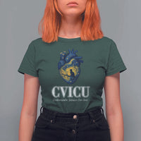 CVICU Nurse Cat Starry Night T Shirt For Women Cardiovascular Intensive Care Unit - Wonder Print Shop
