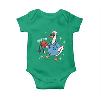 Cuff 'Em ER Nurse Baby Onesie Funny Silly Goose Meme - Wonder Print Shop