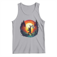Bigfoot Racing Tank Top Sasquatch Checkered Flag - Wonder Print Shop