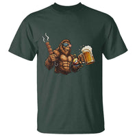 Funny Bigfoot BBQ Party T Shirt Sasquatch Drinking Beer Celebrate Championship - Wonder Print Shop