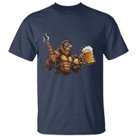 Funny Bigfoot BBQ Party T Shirt Sasquatch Drinking Beer Celebrate Championship - Wonder Print Shop