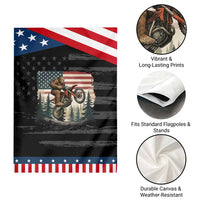 Bigfoot Dirt Bike Garden Flag Patriotic Sasquatch American Flag