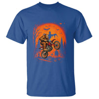 Bigfoot Dirt Bike T Shirt Sasquatch Halloween Creepy Biker - Wonder Print Shop