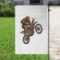 Bigfoot Dirt Bike Garden Flag Motocross Sasquatch Rock On Hand - Wonder Print Shop