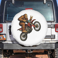 Bigfoot Dirt Bike Spare Tire Cover Motocross Sasquatch Rock On Hand - Wonder Print Shop