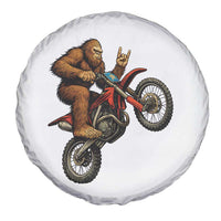Bigfoot Dirt Bike Spare Tire Cover Motocross Sasquatch Rock On Hand - Wonder Print Shop
