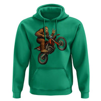 Bigfoot Dirt Bike Hoodie Motocross Sasquatch Rock On Hand - Wonder Print Shop