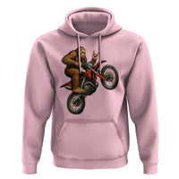 Bigfoot Dirt Bike Hoodie Motocross Sasquatch Rock On Hand - Wonder Print Shop