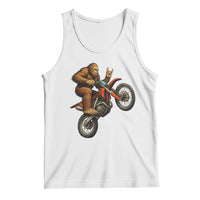 Bigfoot Dirt Bike Tank Top Motocross Sasquatch Rock On Hand - Wonder Print Shop
