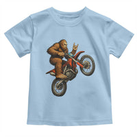 Bigfoot Dirt Bike Toddler T Shirt Motocross Sasquatch Rock On Hand - Wonder Print Shop