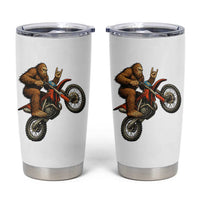 Bigfoot Dirt Bike Tumbler Cup Motocross Sasquatch Rock On Hand