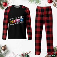 Funny Racing Plaid Pajama Set If You Are Not First You Are Last - Wonder Print Shop
