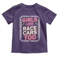 Racing Girl Toddler T Shirt Girls Like Race Cars Too - Wonder Print Shop