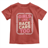 Racing Girl Toddler T Shirt Girls Like Race Cars Too - Wonder Print Shop