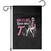 Racing Car Girl Garden Flag Girls Like Race Cars Too - Wonder Print Shop