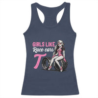 Racing Car Girl Racerback Tank Top Girls Like Race Cars Too - Wonder Print Shop