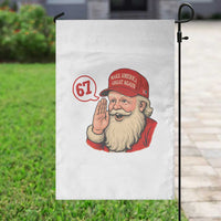 67 Six Seven Christmas Garden Flag Santa MAGA Hat Xmas - Wonder Print Shop