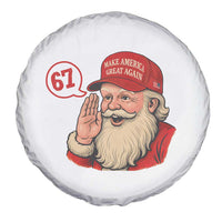 67 Six Seven Christmas Spare Tire Cover Santa MAGA Hat Xmas - Wonder Print Shop