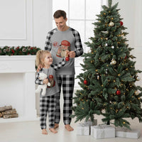 67 Six Seven Christmas Plaid Pajama Set Santa MAGA Hat Xmas - Wonder Print Shop