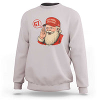 67 Six Seven Christmas Sweatshirt Santa MAGA Hat Xmas - Wonder Print Shop