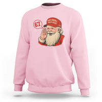 67 Six Seven Christmas Sweatshirt Santa MAGA Hat Xmas - Wonder Print Shop
