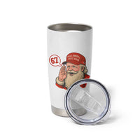 67 Six Seven Christmas Tumbler Cup Santa MAGA Hat Xmas - Wonder Print Shop