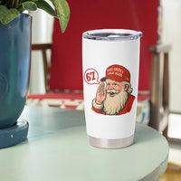 67 Six Seven Christmas Tumbler Cup Santa MAGA Hat Xmas - Wonder Print Shop