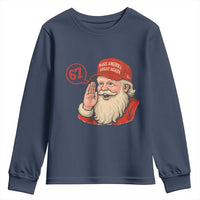 67 Six Seven Christmas Youth Sweatshirt Santa MAGA Hat Xmas - Wonder Print Shop