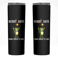 Resist Frog Skinny Tumbler Christian HIV Awareness Red Ribbon - Wonder Print Shop