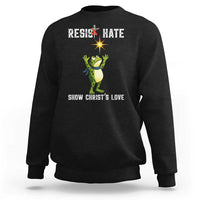 Resist Frog Sweatshirt Christian HIV Awareness Red Ribbon - Wonder Print Shop