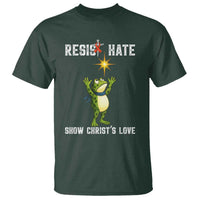 Resist Frog T Shirt Christian HIV Awareness Red Ribbon - Wonder Print Shop