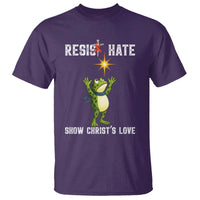 Resist Frog T Shirt Christian HIV Awareness Red Ribbon - Wonder Print Shop