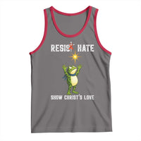 Resist Frog Tank Top Christian HIV Awareness Red Ribbon - Wonder Print Shop