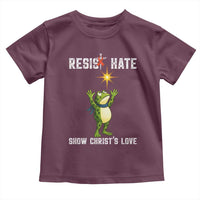 Resist Frog Toddler T Shirt Christian HIV Awareness Red Ribbon - Wonder Print Shop