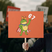 Resist Frog Protest Sign Super American 67 Six Seven Meme - Wonder Print Shop