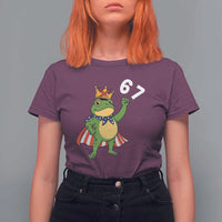 Resist Frog T Shirt For Women Super American 67 Six Seven Meme - Wonder Print Shop