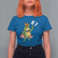 Resist Frog T Shirt For Women Super American 67 Six Seven Meme - Wonder Print Shop
